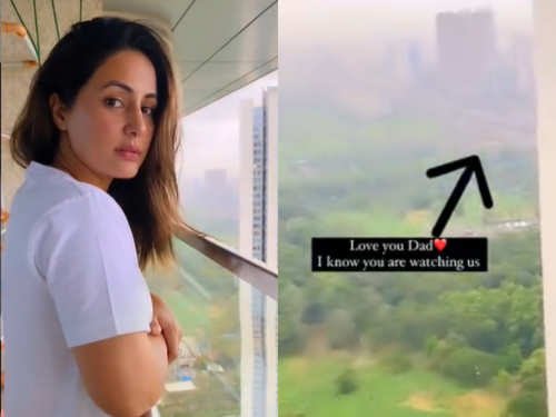 Hina Khan missing her father, posted an emotional video in her father's memory