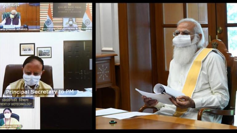 In view of the situation of Corona in the country, Prime Minister Narendra Modi held a high-level meeting today.