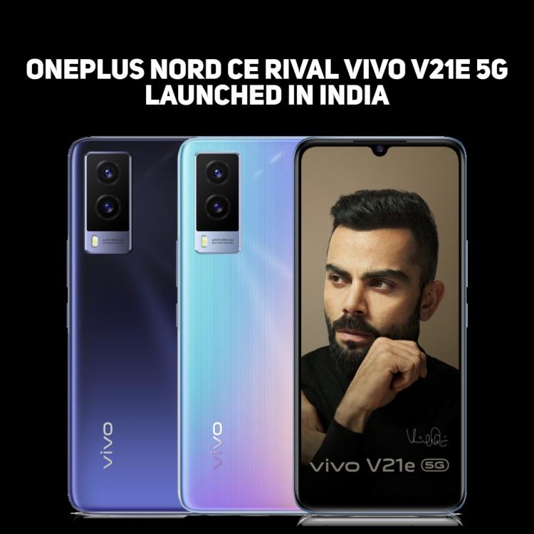 Vivo V21e 5G launched in India, this smartphone has support for 44W fast charging.