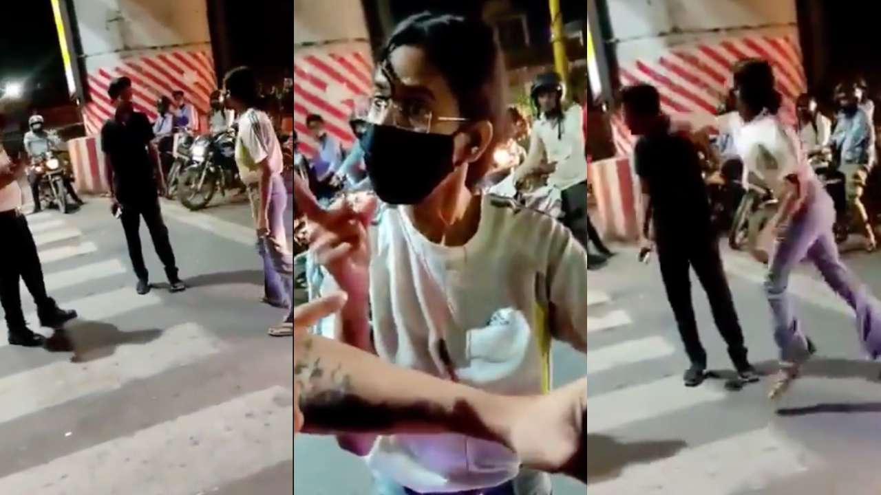 A video of a girl thrashing a cab driver at a crossing in Lucknow went viral on social media.
