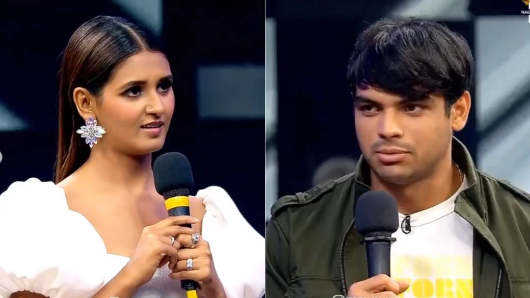 Neeraj Chopra proposes to Shakti Mohan on the stage of Dance + 6.