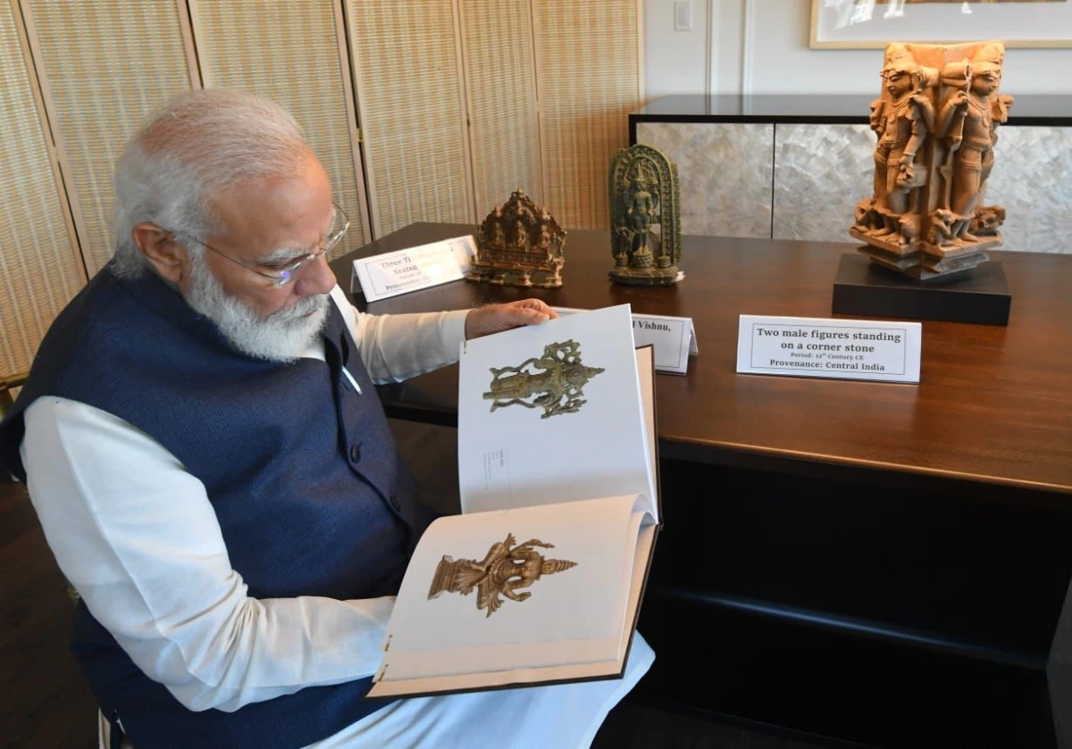 PM Modi to bring home 157 artefacts handed over by US, PM Modi three-day visit to America has been completed.