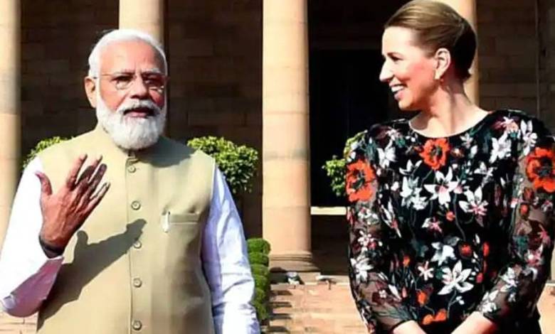 Denmark's PM Mette Frederiksen arrives in Delhi this morning on a three-day visit to India. Conversation with PM Modi