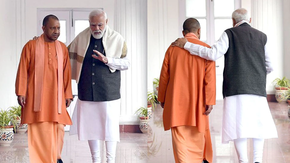 CM Yogi Adityanath shared photo with PM Modi, CM Yogi gave a special message.