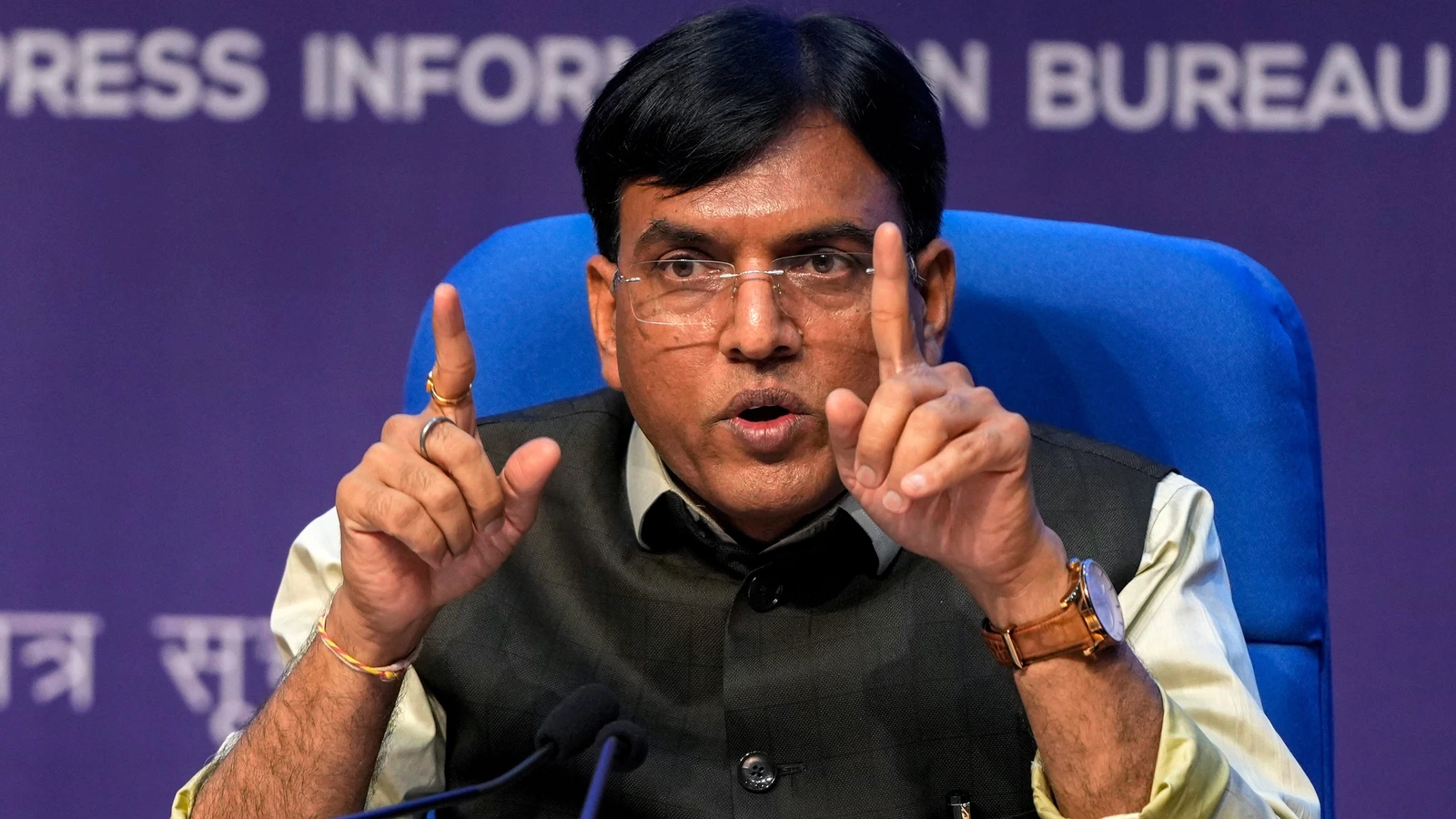 Health Minister Mansukh Mandaviya informed that 50 percent of the eligible population in India has been vaccinated.