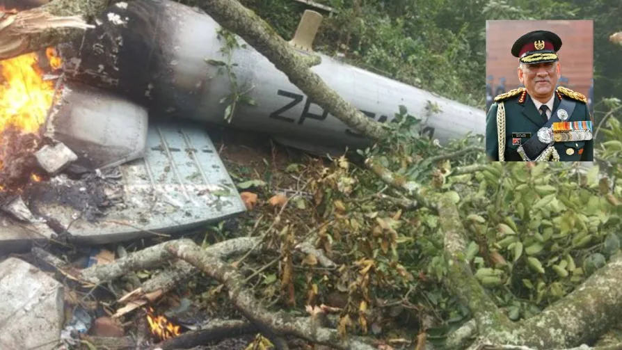 An Indian Air Force helicopter crashed in Tamil Nadu's Coonoor on Wednesday.