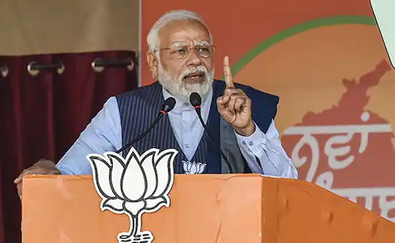 PM Narendra Modi addressed the election rally in Fazilka.