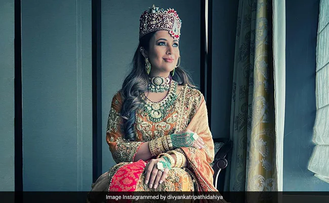 Divyanka Tripathi was seen in a royal look on Eid, see photos